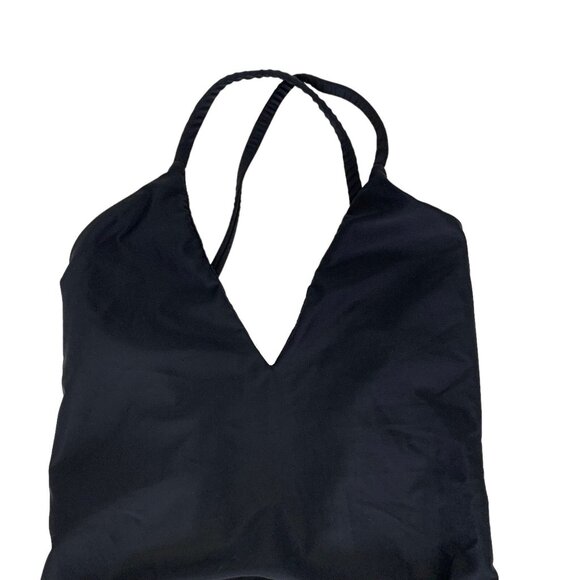 Rebekah Victoria Swimsuit Small Black One Piece Sexy Retro Y2K Beach - Picture 2 of 6